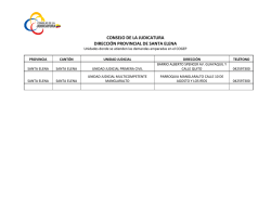 consejo de la judicatura direcci&oacute;n provincial de santa elena