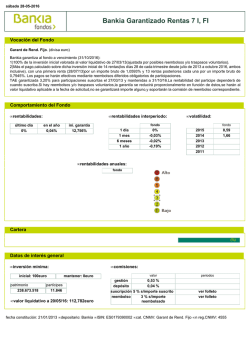 Bankia Garantizado Rentas 7 I, FI
