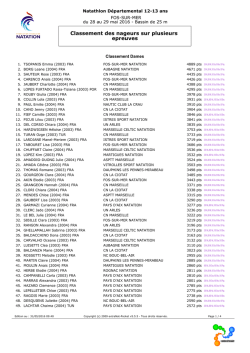 Classement - natation13