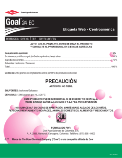 Etiqueta Web - Dow AgroSciences