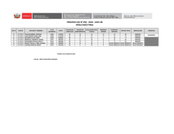 PROCESO CAS N&deg; 056 - 2016