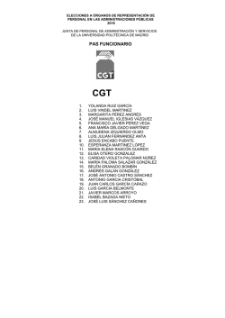 CGT - ETSIAE. - Universidad Polit&eacute;cnica de Madrid