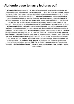 Abriendo paso temas y lecturas pdf