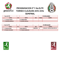 Division Elite - Prodefut Soccer