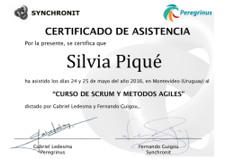 certificado de asistencia