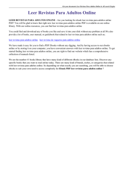 Leer Revistas Para Adultos Online