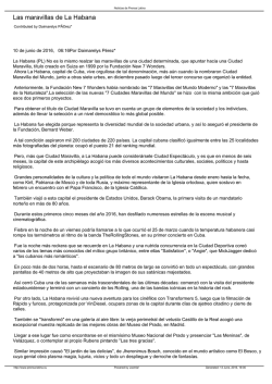 Las maravillas de La Habana