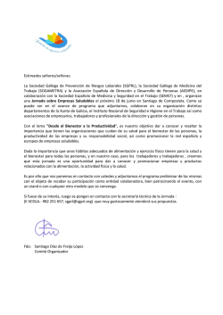 la Sociedad Gallega de Medicina de