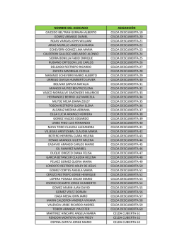 nombre del asociado asiganci&oacute;n caicedo beltran german
