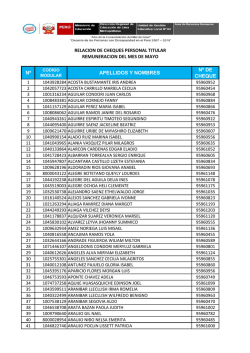 n&ordm; apellidos y nombres n&ordm; de cheque relacion de cheques