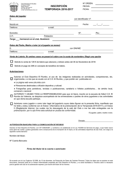Inscripci&oacute;n 2017