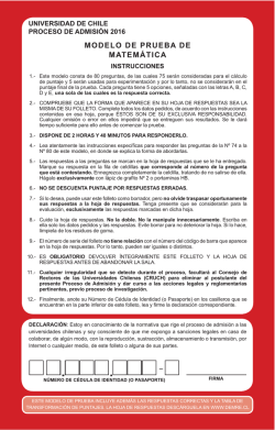 modelo de prueba de matem&aacute;tica - Sistema &Uacute;nico de Admisi&oacute;n del
