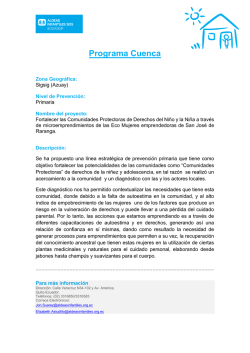Programa Cuenca - Aldeas Infantiles SOS Ecuador