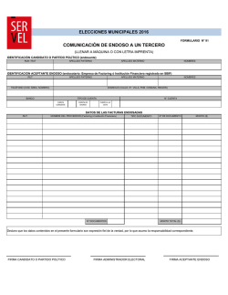comunicaci&oacute;n de endoso a un tercero