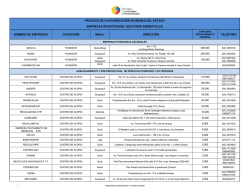 1. Lista de empresas chatarrizadoras registradas 2016