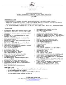 &bull; El morral o bolso debe ser sin ruedas. &bull; Todo el material debe estar