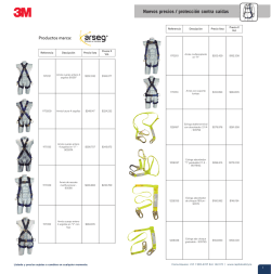 Nuevos precios / protecci&oacute;n contra ca&iacute;das