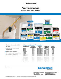 Premezcladas - CertainTeed