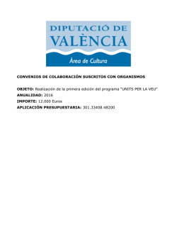 convenios de colaboraci&oacute;n suscritos con organismos