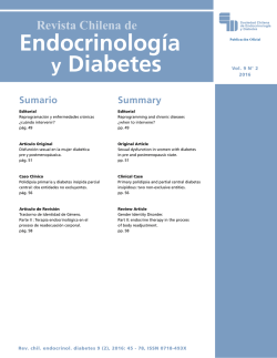 Revista Chilena de Endocrinolog&iacute;a y Diabetes