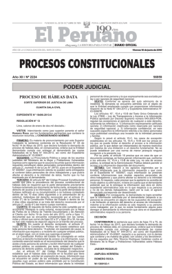 procesos constitucionales - Peruana