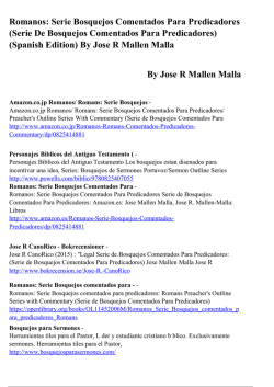 Romanos: Serie Bosquejos Comentados Para Predicadores (Serie
