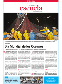 La Voz de la Escuela. Secci&oacute;n