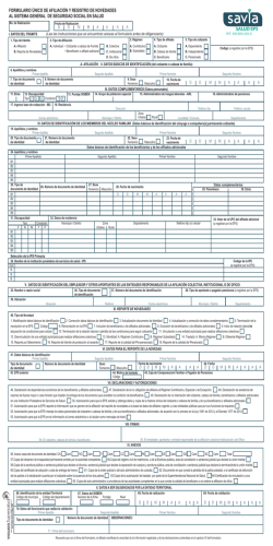 Formulario Unico Savia Salud