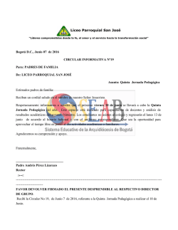 Jornada Pedag&oacute;gica - Liceo Parroquial San Jos&eacute;