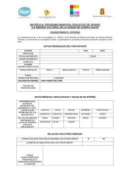 Fuente del oro 2016 MATRICULA PDF