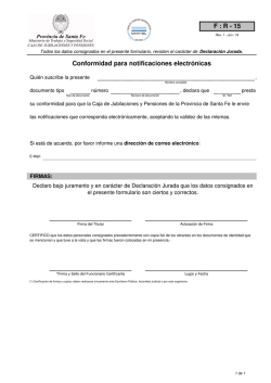 F R - 15 Conformidad para notificaciones electr&oacute;nicas Rev.1