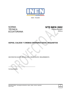2602 - Servicio Ecuatoriano de Normalizaci&oacute;n