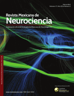 Descargar N&uacute;mero completo - Revista Mexicana de Neurociencia