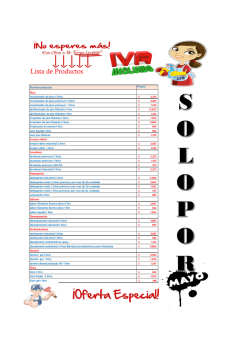 Lista de Productos - Distribuidora CYT