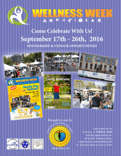 VIEW BROCHURE - White Plains Wellness Week