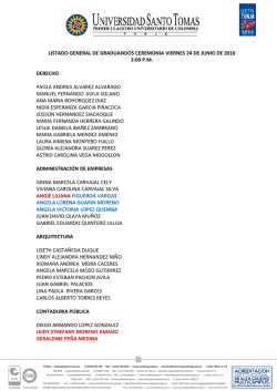 LISTADO GENERAL DE GRADUANDOS CEREMONIA VIERNES 24