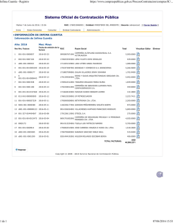 Infima Cuant&iacute;a - Registro