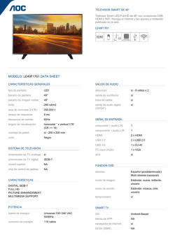 modelo: le49f1761 data sheet