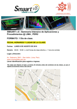 flyer - smaart - per&uacute; - august 2016