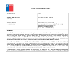 Sexualidad y afectividad 2016 (Plan)