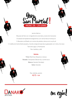 MEN&Uacute; - Danako Jatetxea