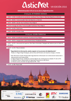 Agenda ASTICnet 2016