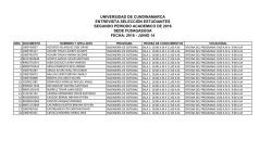 listado - Universidad de Cundinamarca