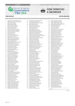 xalapa area ciencias de la salud psicologia escolarizado