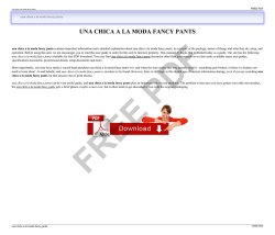 una chica a la moda fancy pants