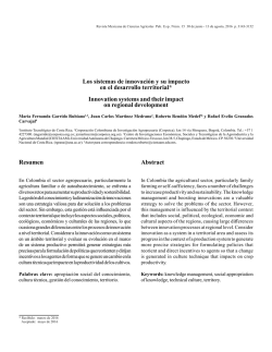 Los sistemas de innovaci&oacute;n y su impacto en el desarrollo territorial