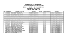 listado - Universidad de Cundinamarca