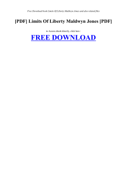 free book LIMITS OF LIBERTY MALDWYN JONES
