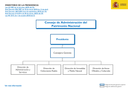 Organigrama del Consejo de Administraci&oacute;n de Patrimonio Nacional