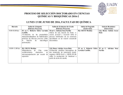 proceso de selecci&oacute;n doctorado en ciencias qu&iacute;micas y bioqu&iacute;micas